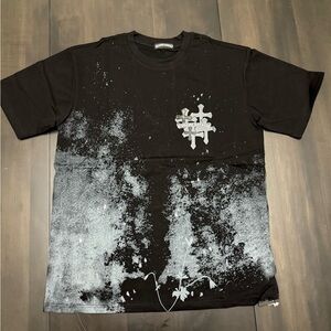 Chrome Hearts Black and White Splatter Tee
